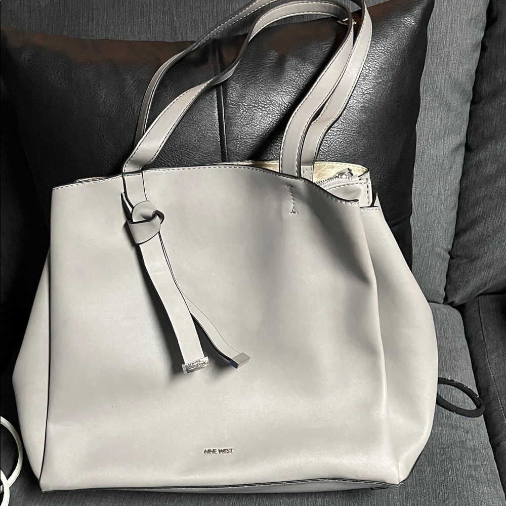 Nine West Elegant Gray Tote